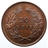 antiguo portugués monedas foto
