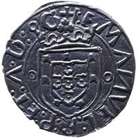 portugués antiguo monedas foto