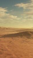 Sunset over the sand dunes in the desert video