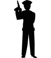 polícia Policial silhueta transparente png