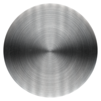 gris brossé acier métal disque transparent png