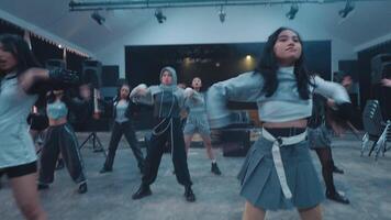 Synchronized Dance Performance in Studio video