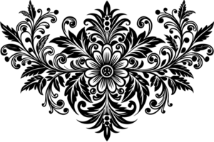 barroco floral enfeite romântico recortes png