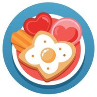 Hearty Breakfast Photo with Mouthwatering Appeal vector