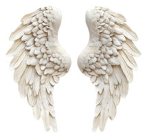 complexe blanc ange ailes conception, Couper en dehors - Stock . png