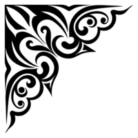 geometric black big corner cutouts png