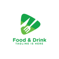 diseño de logotipo de comida y bebida png