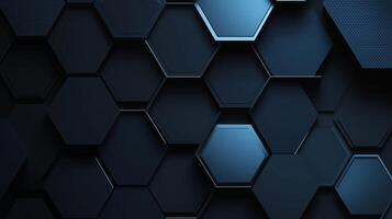 oscuro hexágono modelo diseño presentando un pulcro textura y variar sombras creado para moderno antecedentes o fondos de pantalla foto