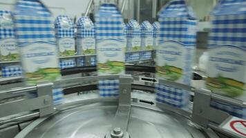 producción línea de Leche video