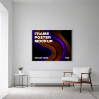 moderno abstrato quadro, Armação brincar psd