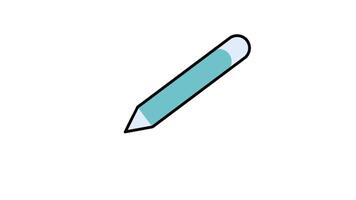Illustration of a pen marker, symbolizing highlighting, drawing, or creative sketching activities video