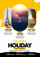 Voyage vacances prospectus modèle psd