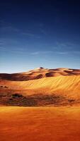 Vast Desert Landscape Under Blue Sky video