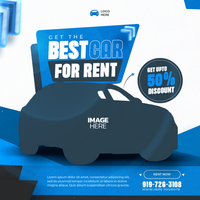 the best car for rent flyer template psd