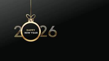 2026 Happy New Year Background - 4k HD Footage video