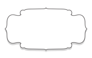 Vintage frame on empty space Floating frame and shadow for inserting text png