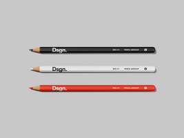 Realistic Pencil Mockup psd