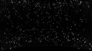 une noir Contexte avec étoiles et lumières video