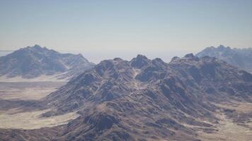 A view of a mountain range from an airplane video