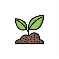 Plant sprout icon illustration vector