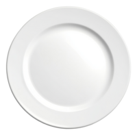 sencillo blanco plato adecuado para varios comidas png