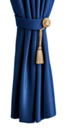 elegant mörk ridå med tofs design på transparent bakgrund png