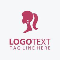 Femme Finesse fashion lady logo vector