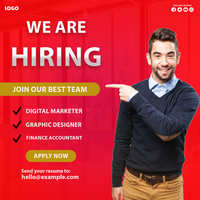 job social media post psd