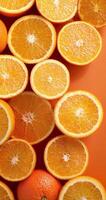 tranches d'oranges fraîches video