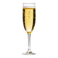 elegante champanhe vidro preenchidas com borbulhante espumante bebida png