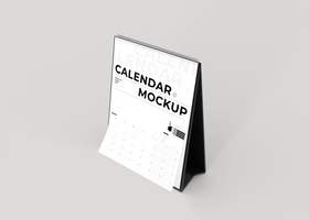 Decorative Desk Calendar Mockup psd