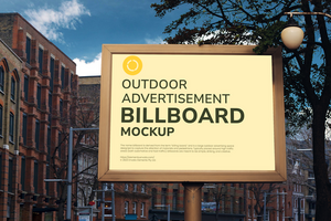 rua Painel publicitário brincar psd