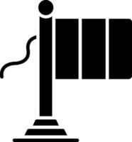Guinea Flag Glyph Icon vector