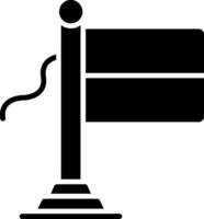Monaco Flag Glyph Icon vector