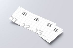 Hoes drievoud mockup psd
