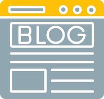 Blog Icon Design Symbol vector