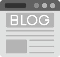 Blog Icon Design Symbol vector