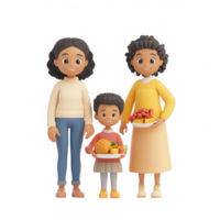 un contento familia disfrutando Fresco frutas juntos, promoviendo sano comiendo hábitos png