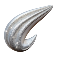 prata brilhar redemoinho 3d render png