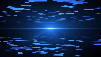 Abstract scene of futuristic cyber world, sci-fi grid, technology glowing surface, neon night scene, digital science background 4K animation, seamless loop, virtual reality concept video
