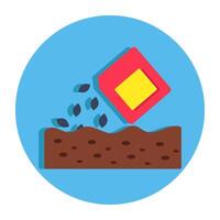 Editable design icon of seeds sachet vector