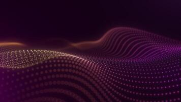 Pink and Orange Gradient Wave Dots Background video