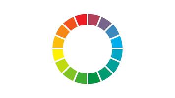 Color wheels animation video