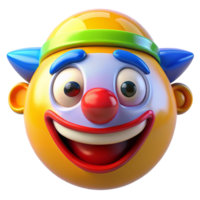 3d render do uma feliz palhaço png