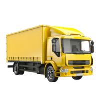 logistique cargaison un camion isolé sur transparent Contexte png