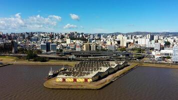 High Angle of Downtown in Porto Alegre Rio Grande do Sul in Brazil.. Architecture Avenue. photo