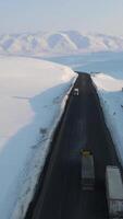 Winter Tragen Ladung LKW video