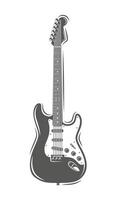 eléctrico guitarra Clásico vector