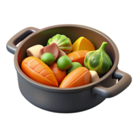 sano vegetal mezcla en Cocinando maceta png