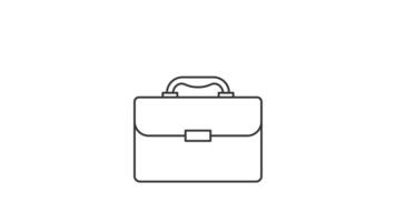 business bag icon motion animation video